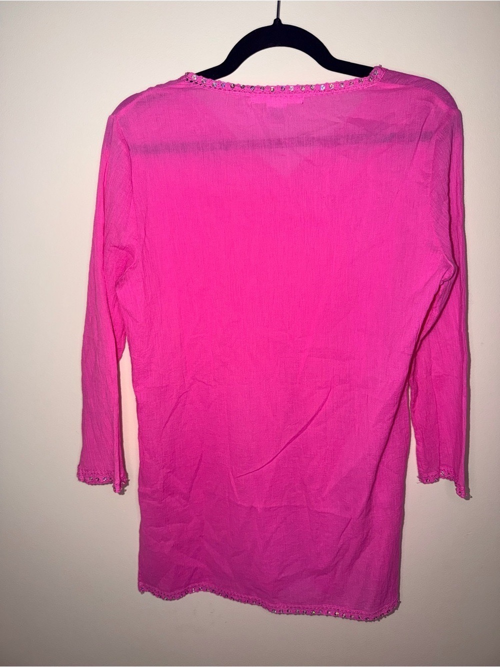Women's V-Neck Embellished Cover Up - Picture 4 of 4